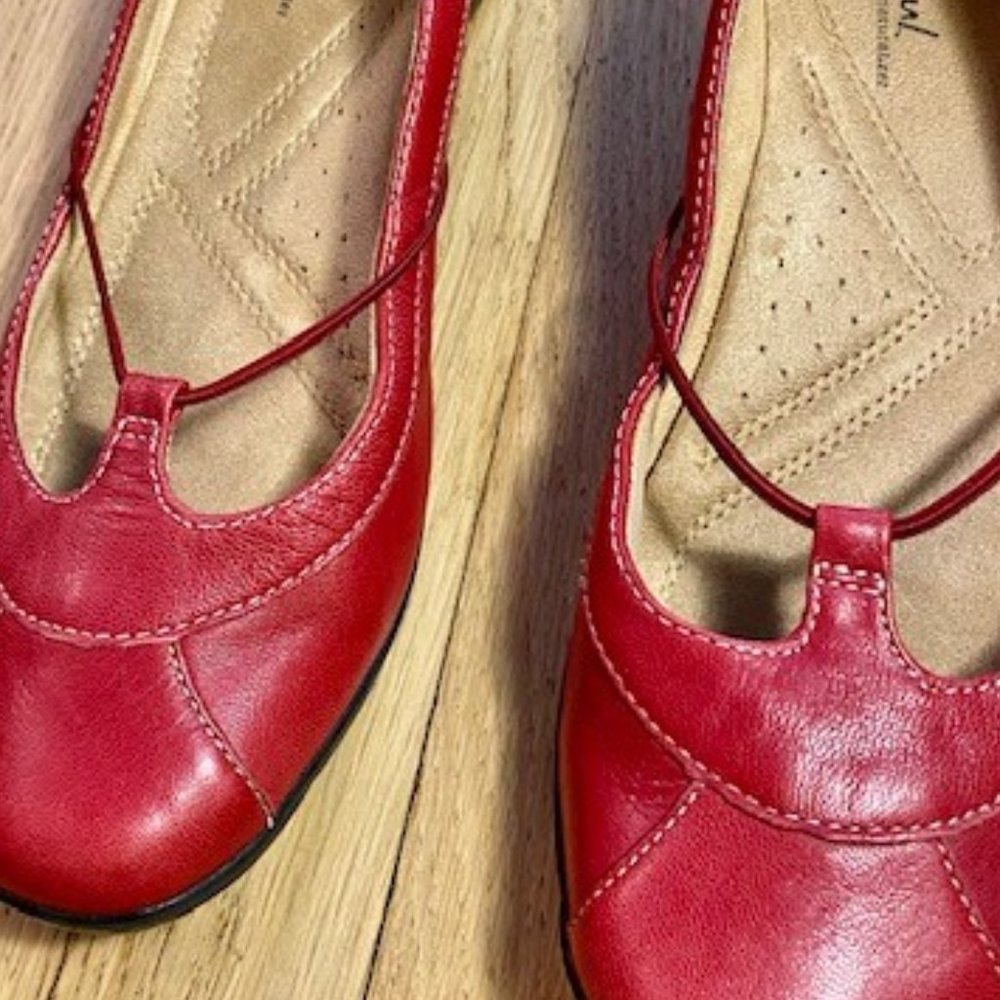 Natural Soul by Naturalizer - Red Flats - Sz - 9.5 - Picture 8 of 13